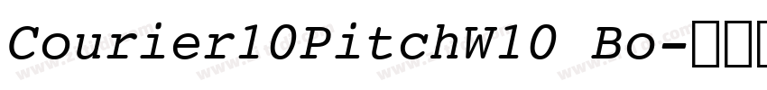 Courier10PitchW10 Bo字体转换